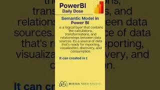 Semantic Model in Power BI | PowerBI Desktop | 