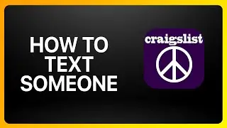 How To Text Someone On Craigslist Tutorial