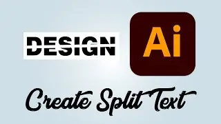 How to create split text in Adobe Illustrator