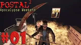 Metalrus - Часть 01. Прохождение Postal 2 Apocalypse Weekend. Побег из дурки! [18+]