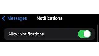 How To Turn On / Off Message Notifications On iPhone