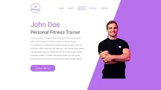 How To Create A Personal Trainer Home Page with HTML and CSS