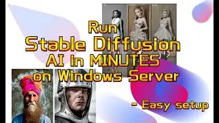 #stablediffusiontutorial Run Stable Diffusion AUTOMATIC1111 in 3 Mins on Windows Server