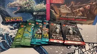 Распаковка 6 бустеров разных изданий MTG