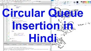 Circular Queue Insertion in Hindi