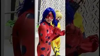 Ladybug and Cat Noir at school #ladybug #watchme #trending