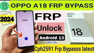 Oppo A18 FRP Bypass Android 13 | New Trick | Oppo A18 Google Account Bypass Without Pc | latest