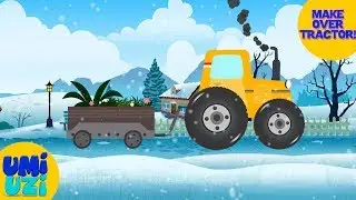 Umi uzi | Tractor | Car makeover | Car Garage Video For Kids | Car repair