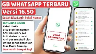 Update GB WhatsApp v16.50 ⚡Bisa Login Nomor ataupun Perangkat Tertatut