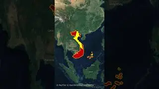 VIETNAM MAP ANIMATION WITH CAPITAL IN AFTER EFFECTS #shorts