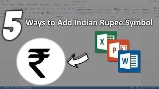 How to Add Indian Rupee Symbol in MS Word