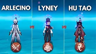 Who is the BEST PYRO DPS?? Arlechino vs Lyney vs HuTao ! [ Genshin Impact ]