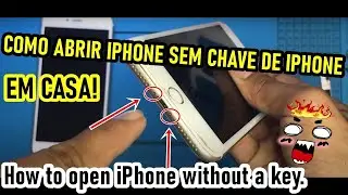 EM CASA! How to open iPhone without a key. AT HOME!