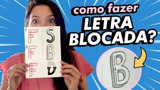 Lettering passo a passo 3 formas SIMPLES de fazer letra blocada