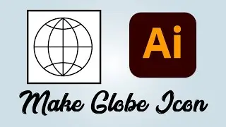 How to make Globe icon in Adobe Illustrator