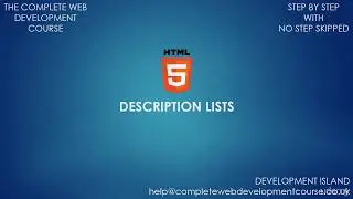 part-11:-  Description Lists | dl tag in html5