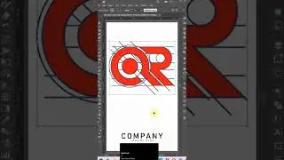 QR letter Logo Design in Adobe Illustrator Tutorial - The Logo Design Process From Start To Finish