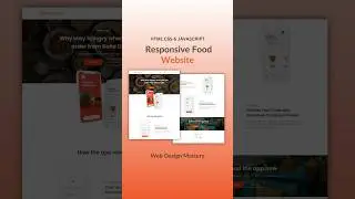 Responsive Food Delivery Website Using HTML CSS and JavaScript