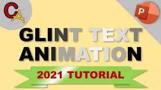 Glint Text Animation Effect in PowerPoint | For Beginners