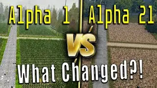 Comparing the POIs of the PAST to the CURRENT | 7 Days to Die | Alpha 1 vs 21