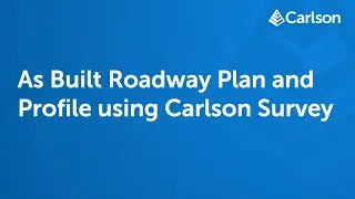 As Built Roadway Plan and Profile using Carlson Survey