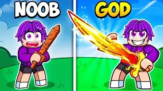 Upgrading NOOB to GOD Sword in Roblox!