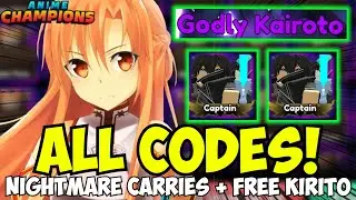 [ALL CODES] Nightmare Carries & GODLY KIRITO COSMIC!! Anime Champions