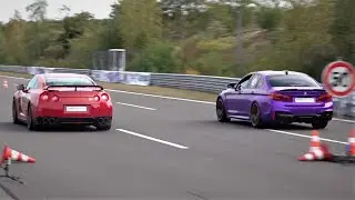 Nissan GT-R vs BMW M5 vs Audi R8 vs Toyota Supra - Roll Race