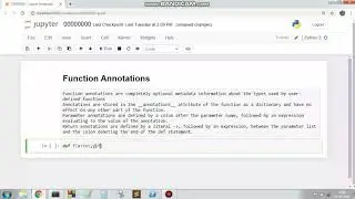 Python 027: Function Annotations