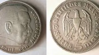 1935 NAZI GERMANY 5 REICHSMARK Coin WORTH?