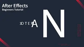 After Effects Tutorial: Simple and Professional text animation in After Effects (3D | Tracking&Blur)