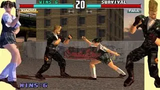 25 Wins Survival Mode Xiaoyu - Tekken 3 !