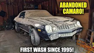 First Wash Since 1995: ABANDONED Camaro! | Car Detailing Restoration