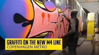 Graffiti On The New M4 Line Of Copenhagen Metro