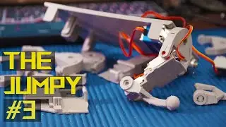 The Jumpy | Part #3 | One leg actuation | 4-legged Pet Robot | DIY Intelligent Robot Dog