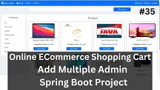 #35 Add Multiple Admin Spring Boot Project | Shopping Cart Spring Boot Project