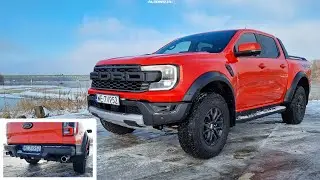 Ford Ranger Raptor 3.0 V6 Twin Turbo EcoBoost sound, exhaust sound, cold start, acceleration, revs