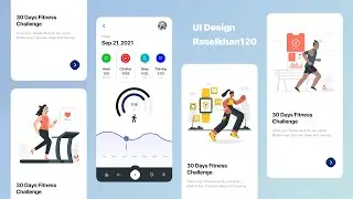 Exercise android app UI design in Figma (Android and IOS app UI/UX design) - UI Rasel