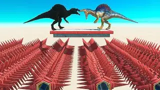 Dark Unit Against Itself On Deadly Spikes ► Animal Revolt Battle Simulator