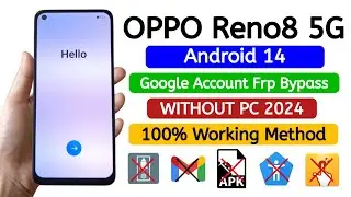 OPPO Reno8 5G (CPH2359) Frp Bypass Android 14 WITHOUT PC.