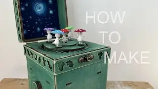 Dancing mushrooms, DIY how to make, with Crealty Falcon2 laser engraver