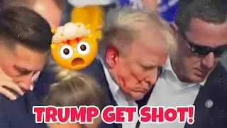 TRUMP GET SHOT! 🤯 TRUMP ASSINATION ATTEMPT, TRUMP RALLY SHOOTER, DONALD TRUMP SHOT, TRUMP SHOT NEWS