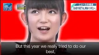 BABYMETAL on TBS NewsBird Hedoban 2015 [English Subtitles]