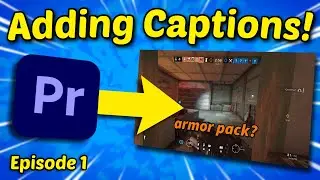 Add Captions to your Gaming Videos! - Premiere Pro Captions Tutorial