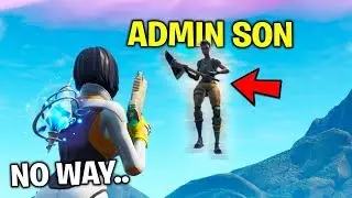 I found a Fortnite ADMIN's SON.. His Secret will blow you away..