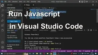 Javascript Tutorial: How to run Javascript in Visual Studio on Windows #javascript #youtube #course