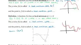 Maximums and minimums on graphs