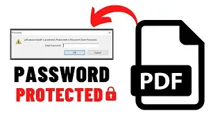 How to Password Protect a PDF file✅