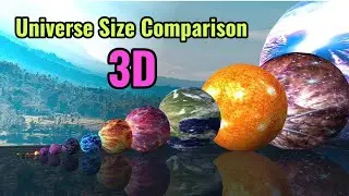 Universe size comparison 3D | Planets size comparison