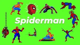 Animated Spiderman GIF Green Screen Pack (Free Download)